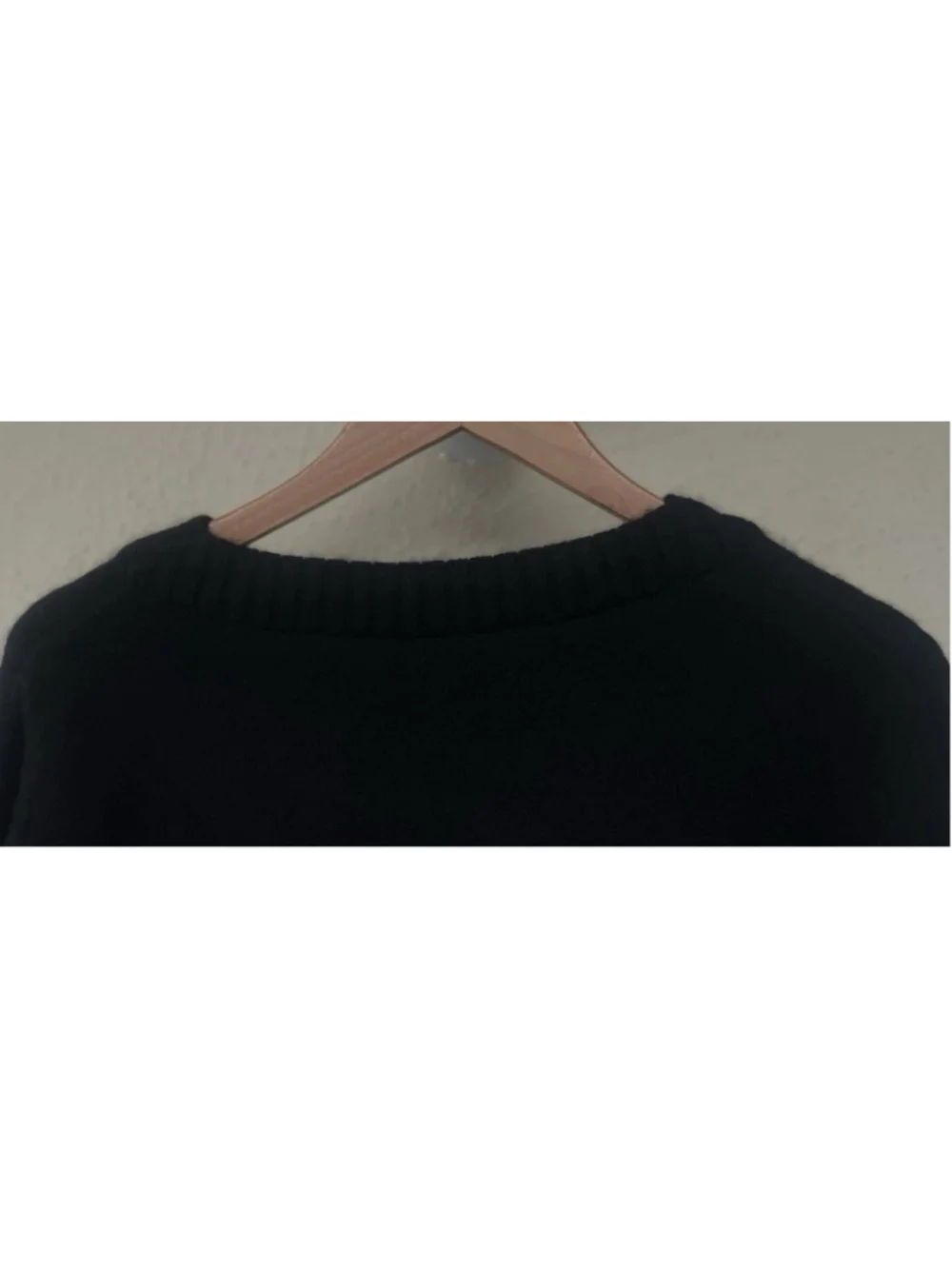 The Elder Statesman Cashmere Intarsia Leaf Sweater Men’s Size Small Black Luxury